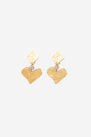 Carole Tanenbaum Vintage for VSP Heart Clip On Earrings