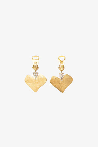 Carole Tanenbaum Vintage for VSP Heart Clip On Earrings