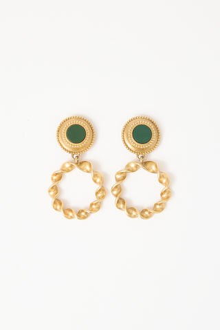 Carole Tanenbaum Vintage for VSP Carl L Twist Drop Earrings