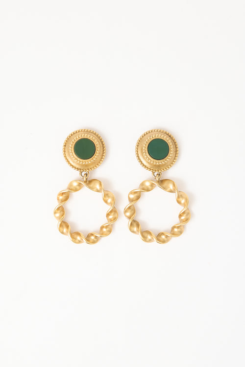 Carole Tanenbaum Vintage for VSP Carl L Twist Drop Earrings