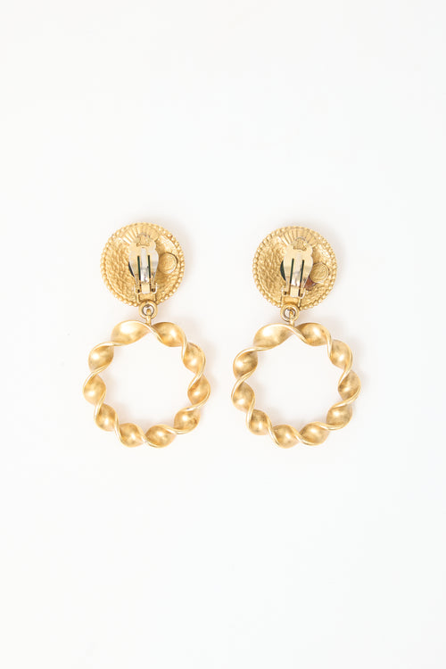 Carole Tanenbaum Vintage for VSP Carl L Twist Drop Earrings