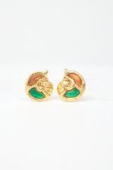 Carole Tanenbaum Vintage for VSP Brigitte Lambert Paris Button Earrings