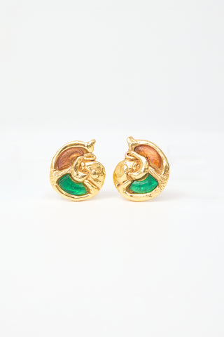 Carole Tanenbaum Vintage for VSP Brigitte Lambert Paris Button Earrings