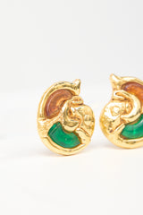 Carole Tanenbaum Vintage for VSP Brigitte Lambert Paris Button Earrings