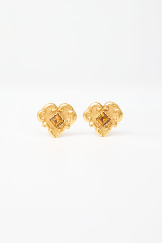 Carole Tanenbaum Vintage for VSP Christian Lacroix Heart Earrings