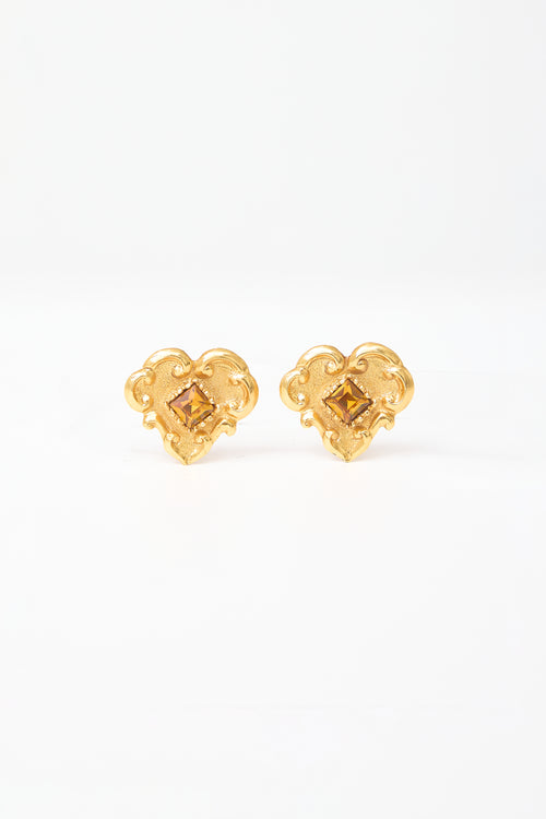 Carole Tanenbaum Vintage for VSP Christian Lacroix Heart Earrings