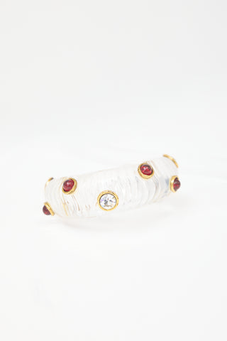 Carole Tanenbaum Vintage for VSP Chanel Embellished Lucite Bracelet