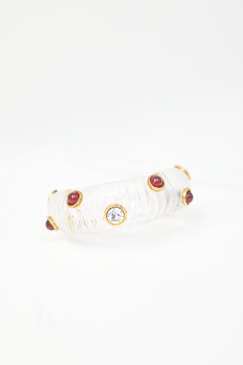 Carole Tanenbaum Vintage for VSP Chanel Embellished Lucite Bracelet