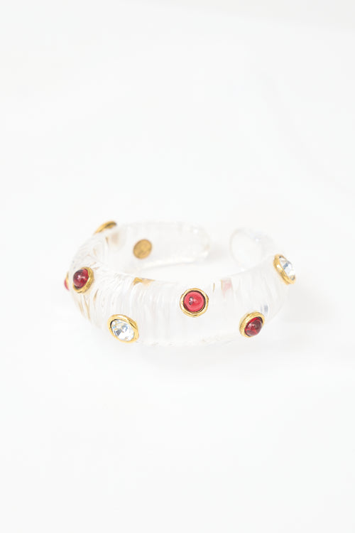 Carole Tanenbaum Vintage for VSP Chanel Embellished Lucite Bracelet