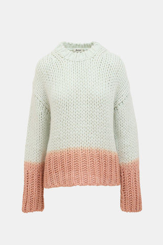 Acne Studios Chunky Knit Colour Block Sweater