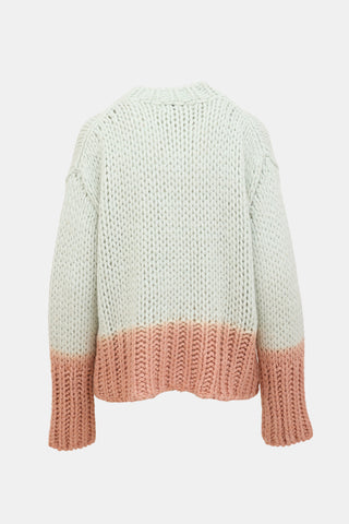 Acne Studios Chunky Knit Colour Block Sweater