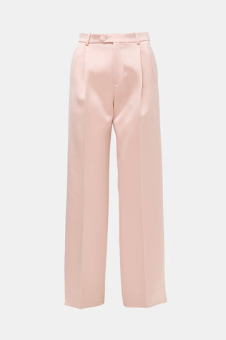 Gucci Satin Straight Leg Trouser