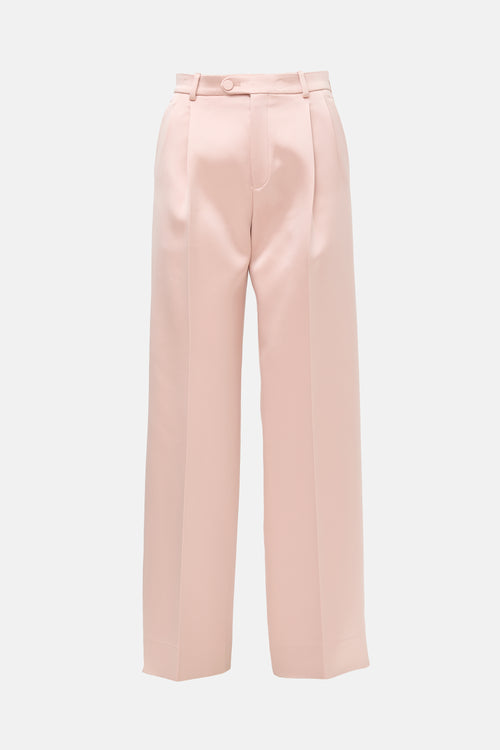 Gucci Satin Straight Leg Trouser