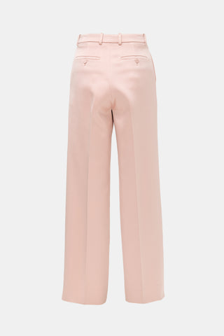 Gucci Satin Straight Leg Trouser