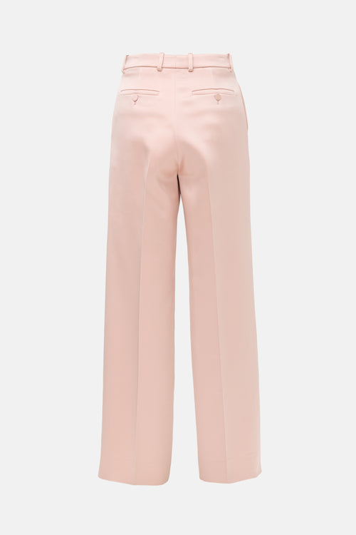 Gucci Satin Straight Leg Trouser