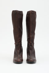 Prada Pebbled Leather Boot