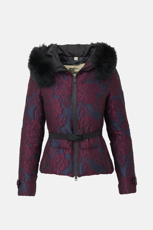 Burberry Jacquard Puffer Jacket