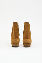 Saint Laurent Suede Platform Boot