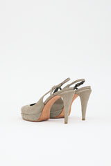 Chanel Suede Slingback Pump