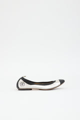 Chanel Metallic Leather CC Flat