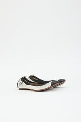 Chanel Metallic Leather CC Flat