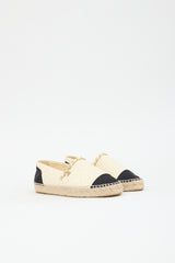 Chanel Leather CC Espadrille  Flat