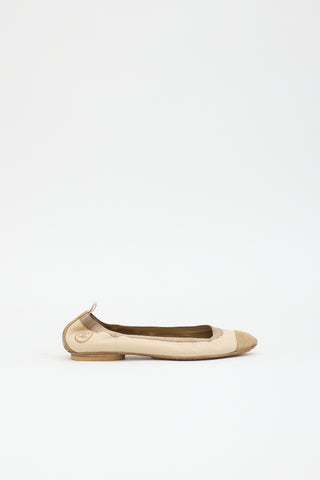 Chanel Leather CC Flat