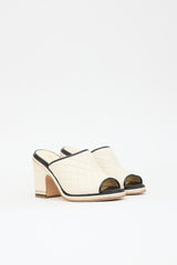 Chanel Leather Quilted CC Sandal
