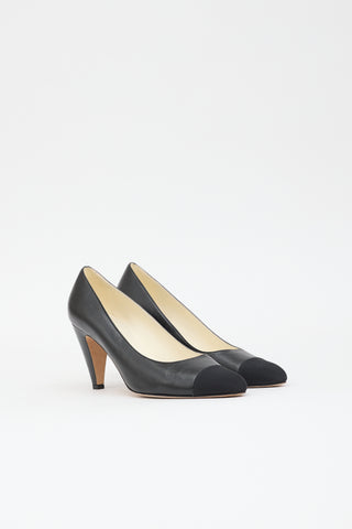 Chanel Leather CC Pump
