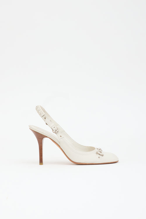 Dior Leather Slingback Pump