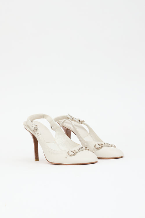 Dior Leather Slingback Pump