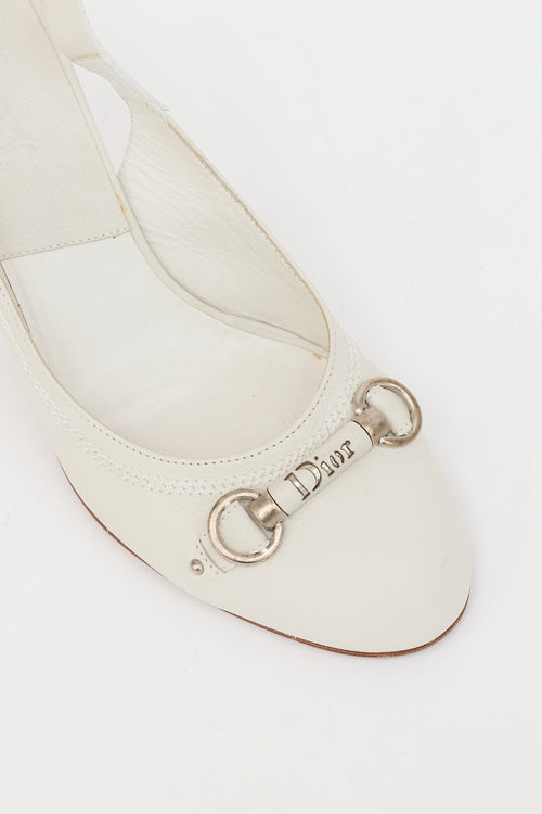 Dior Leather Slingback Pump