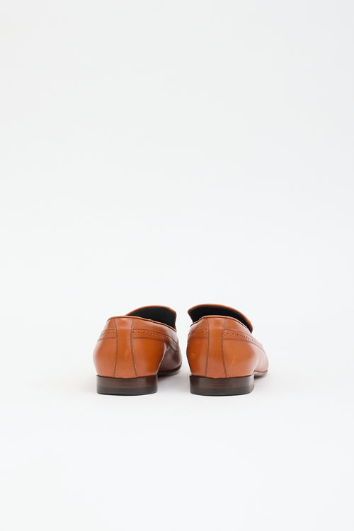 Celine Leather Wingtip Loafer