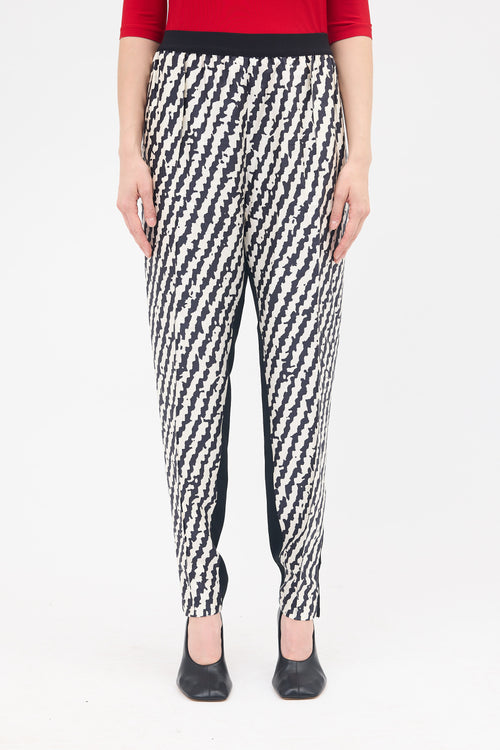 Celine Silk Printed Tapered Leg Pant