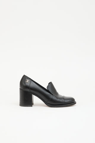 Chanel Leather CC Loafer Pump