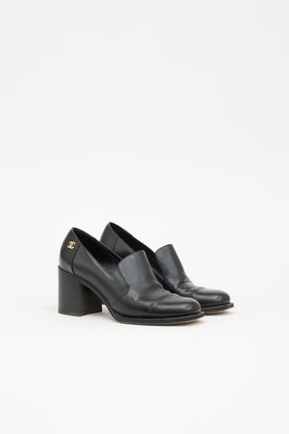 Chanel Leather CC Loafer Pump