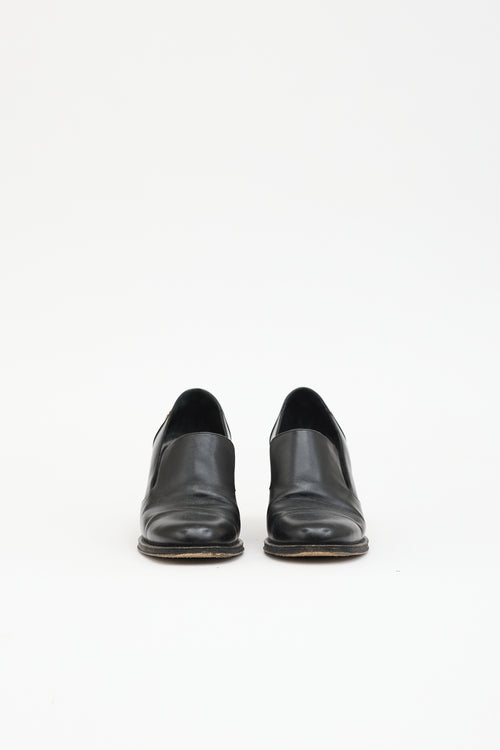 Chanel Leather CC Loafer Pump