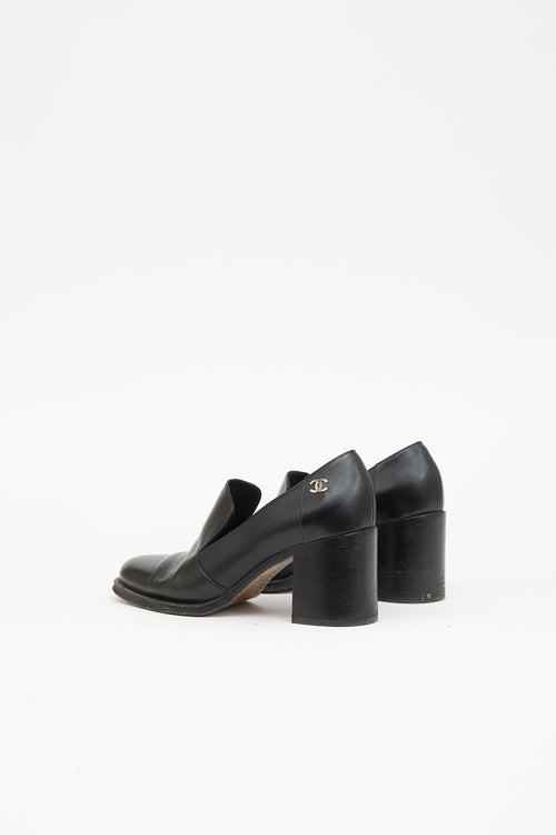 Chanel Leather CC Loafer Pump