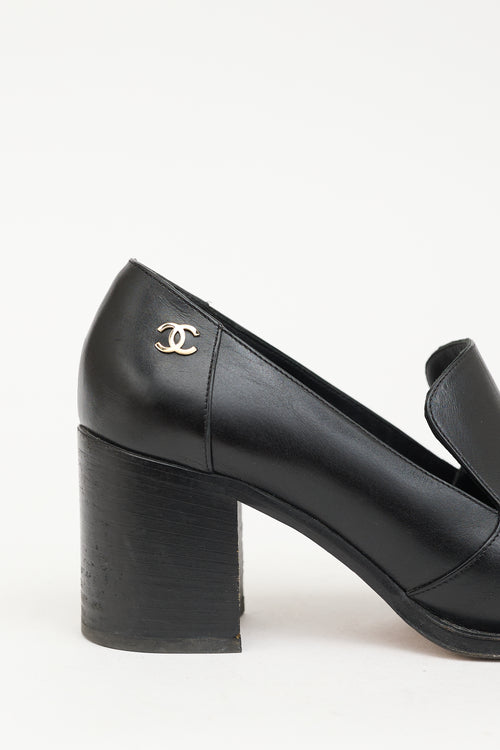 Chanel Leather CC Loafer Pump