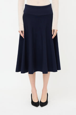 The Row Wool Jersey Midi Skirt