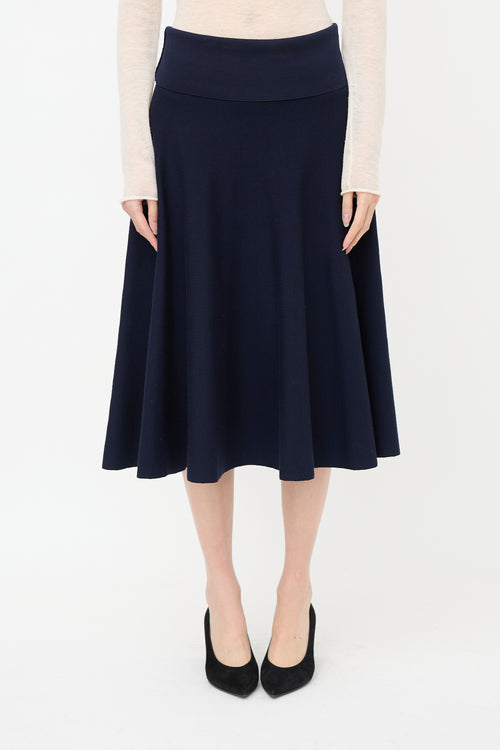 The Row Wool Jersey Midi Skirt