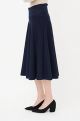 The Row Wool Jersey Midi Skirt