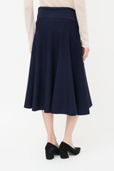 The Row Wool Jersey Midi Skirt