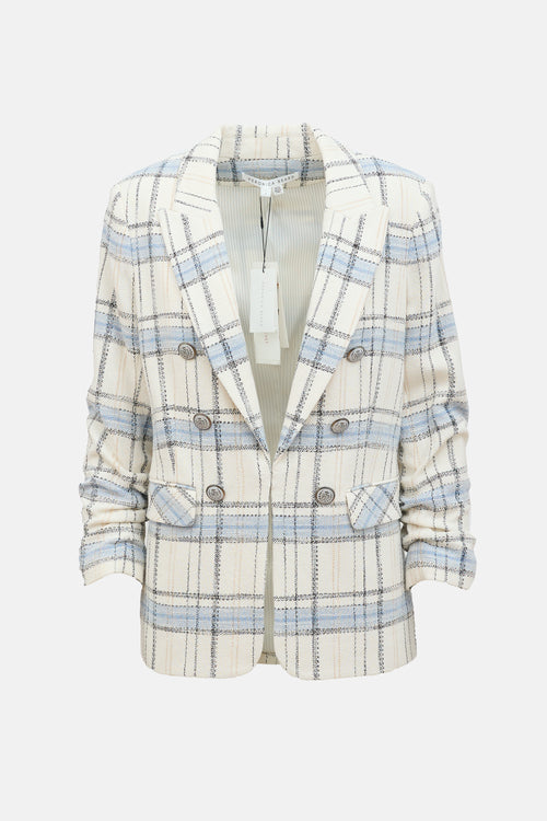 Veronica Beard Plaid Beacon Dickey Blazer