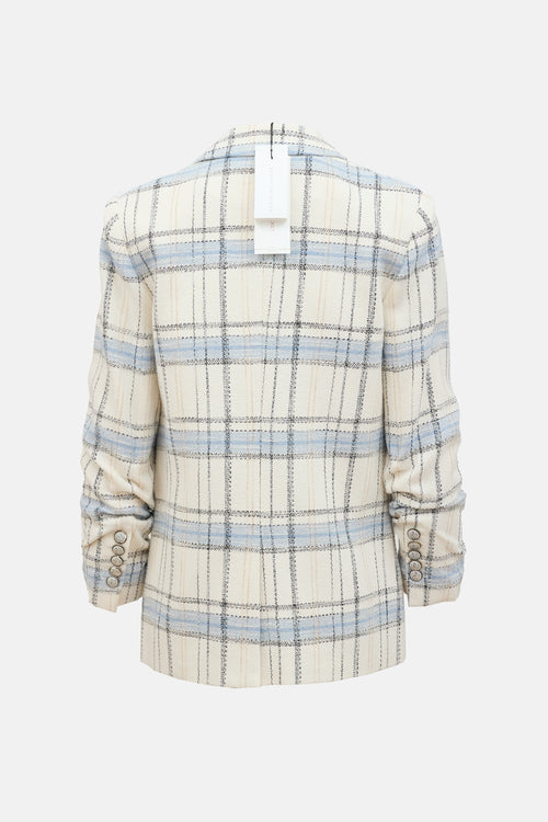 Veronica Beard Plaid Beacon Dickey Blazer