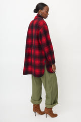 Isabel Marant Étoile Wool Checked Knit Coat