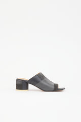 MM6 Maison Margiela Suede & Leather Patchwork Mule