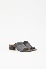 MM6 Maison Margiela Suede & Leather Patchwork Mule