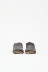 MM6 Maison Margiela Suede & Leather Patchwork Mule