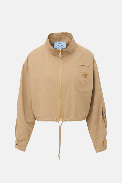 Prada 2023 Cropped Zip Jacket